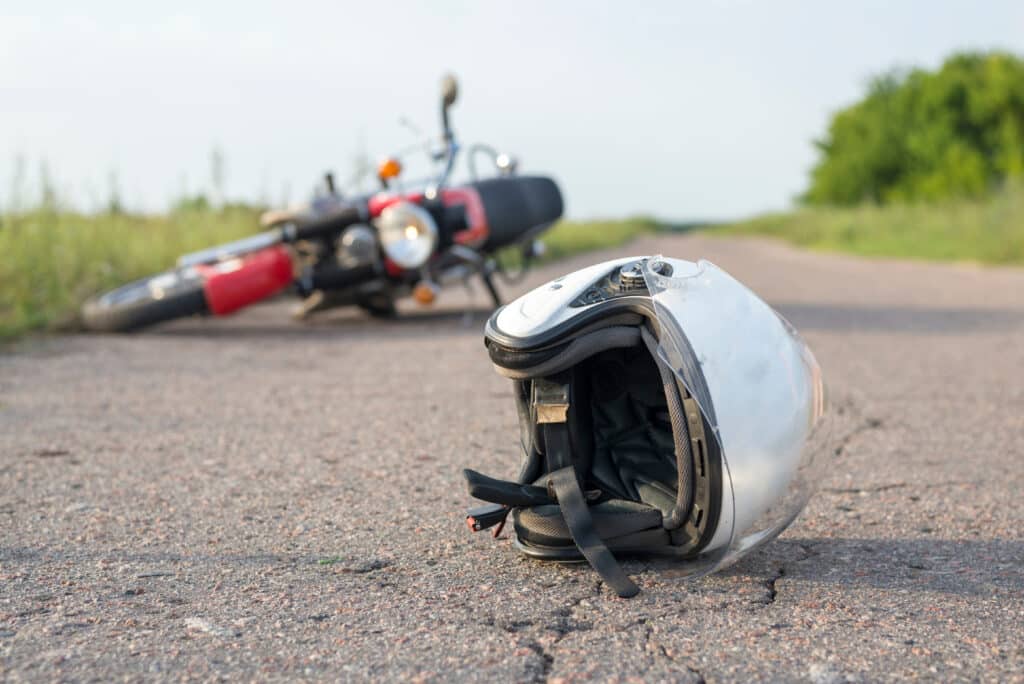 motorcycle crash head injury